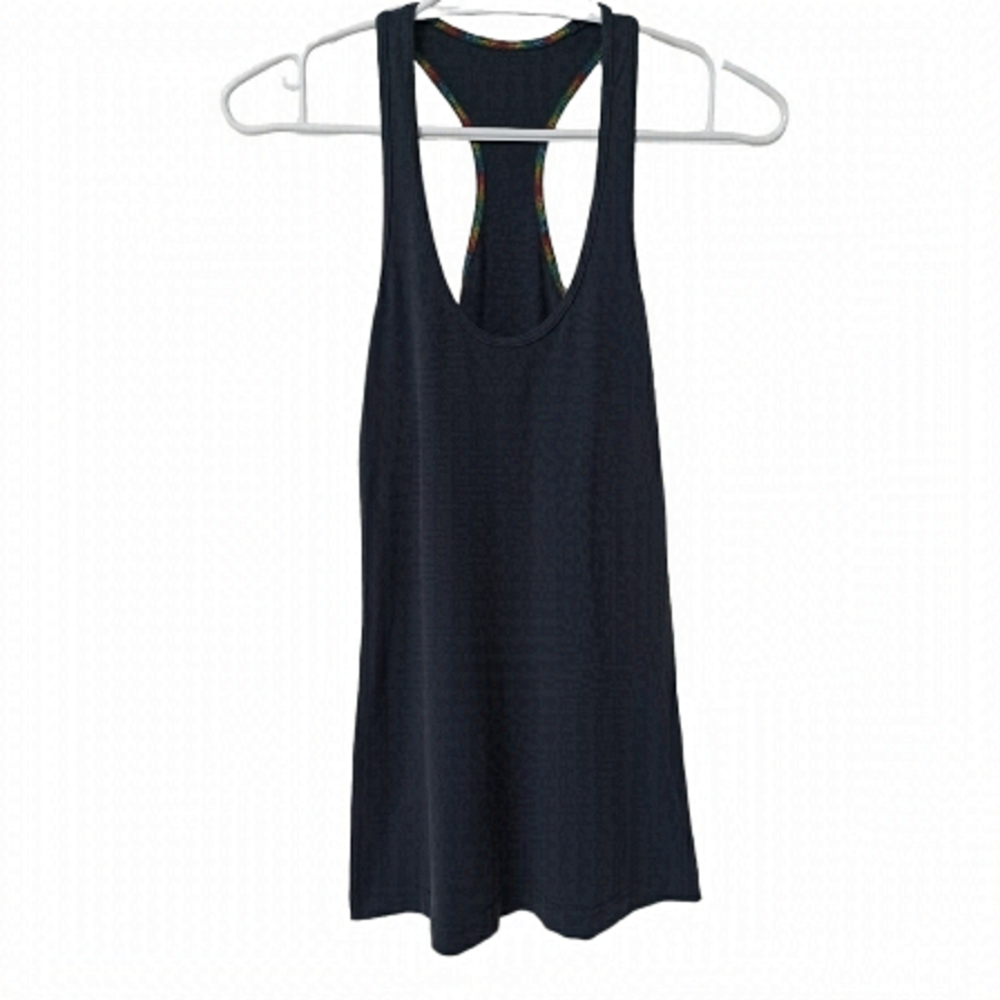 LULULEMON racerback tank tee top shirt dark grey